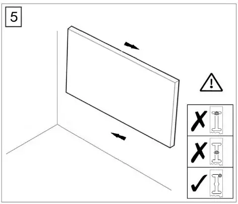 ecostrad Opus Infrared Heating Panel - Wall Mounting Instructions 3