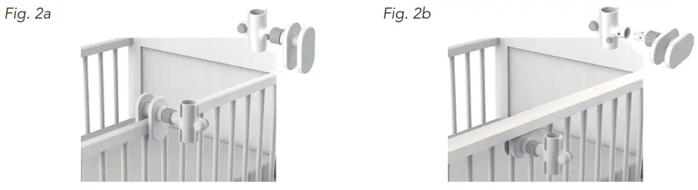 oricom OBH650P Video Monitor with Remote - Installation of Cot mount 2