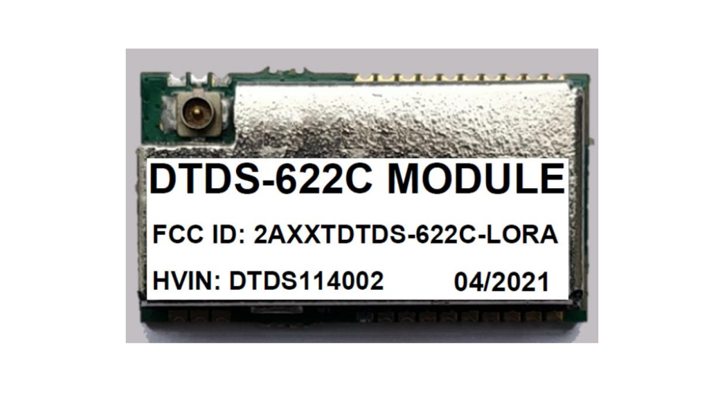 Dtds 622c Lora Module User Manual