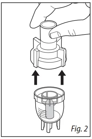 Disassemble the nebulizer