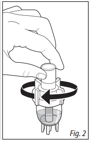 Top of the nebulizer