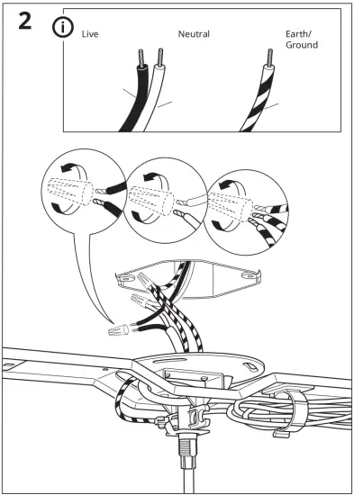 IKEA 304 898 43 TÄLLBYN Pendant Lamp with 3 Lamp - fig3