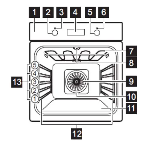 saco EOB5440AOX Oven - overview