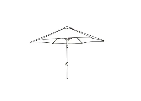 Home Zone Living 10' Tilting Patio Umbrella Instructions