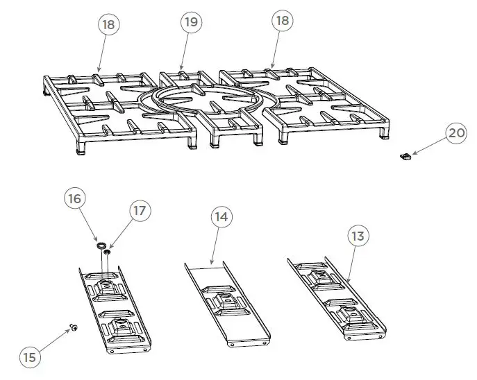 BURNER HANGER COMPONENTS 1