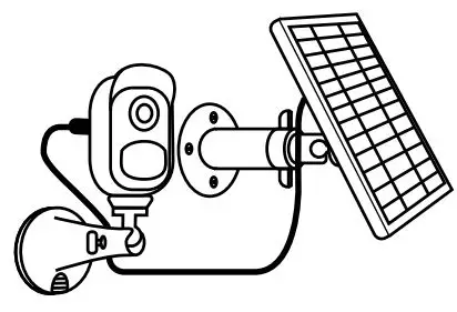 reolink 280g Solar Panel Instruction Manual - Connect the solar panel to the Reolink