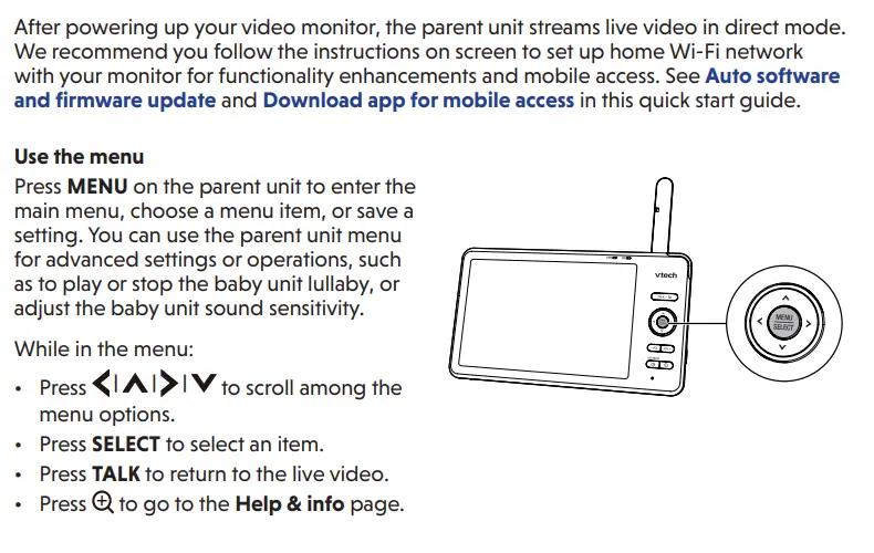 vtech RM7766-2HD Digital 5 Inch Video Monitor User Guide