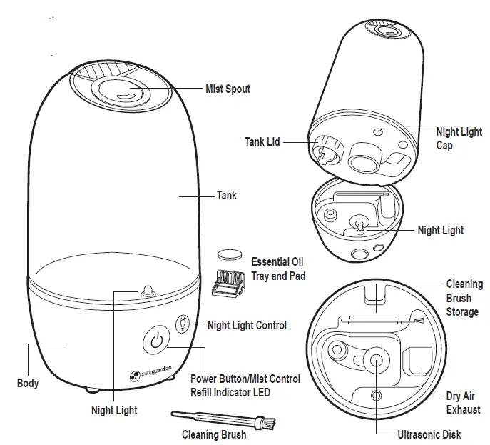 guardian-technologie-H975AR-1-Gallon-Table-Top-Ultrasonic-Humidifier-1