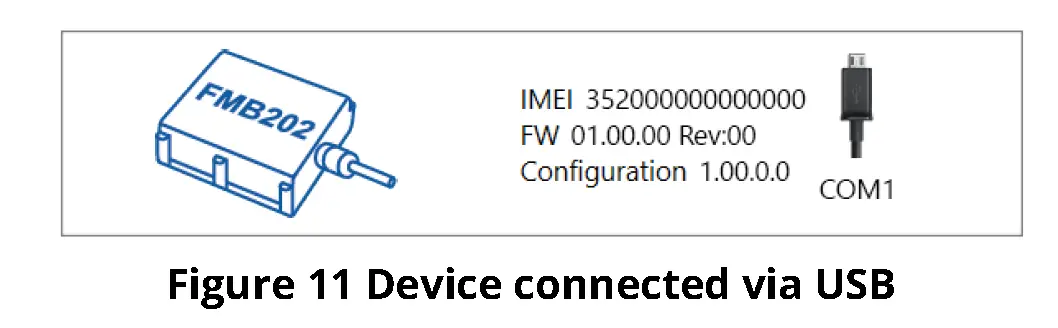 Device connected via USB