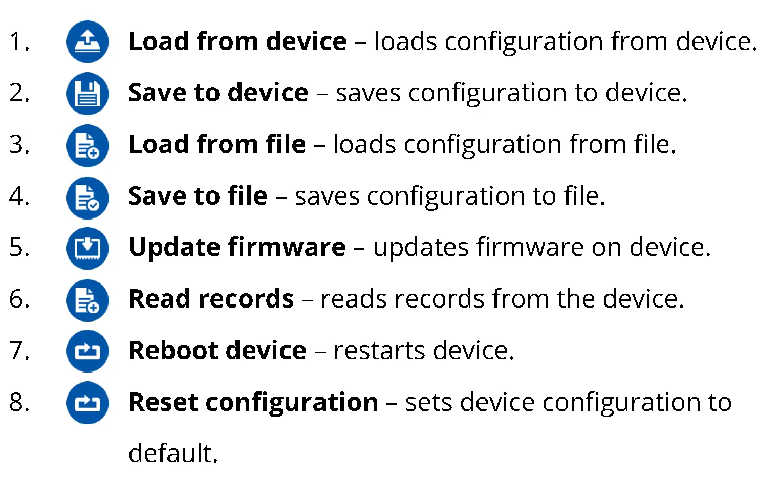 Configurator Status window