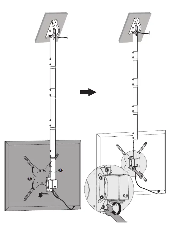 WALI-TV-Ceiling-Mount-Adjustable-Bracket-Fits-Most-LED-LCD-OLED-and-Plasma-Flat-Screen-Display (14)