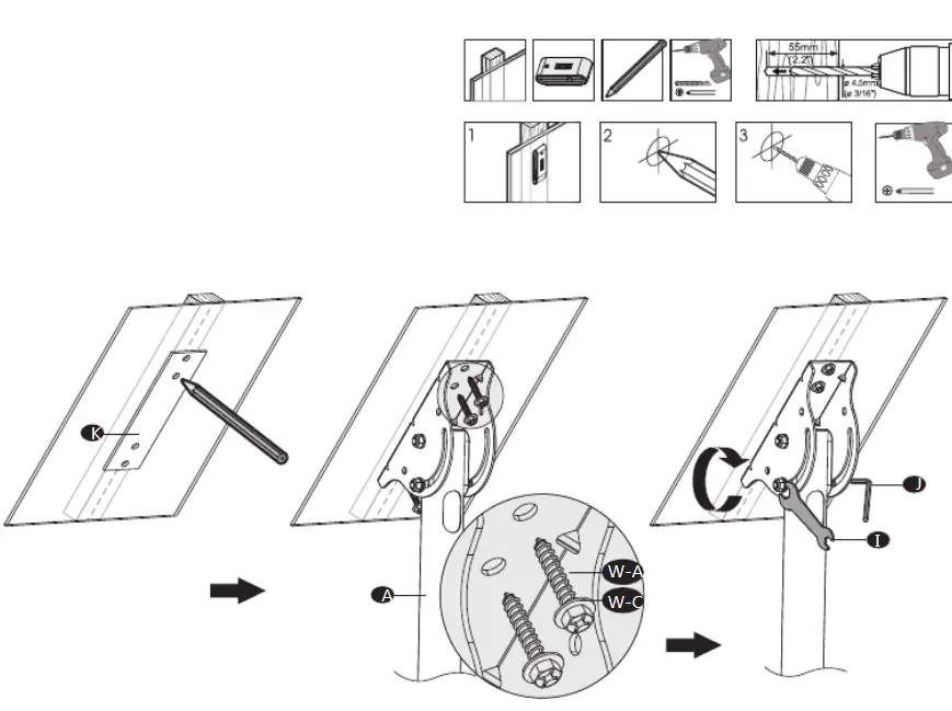 WALI-TV-Ceiling-Mount-Adjustable-Bracket-Fits-Most-LED-LCD-OLED-and-Plasma-Flat-Screen-Display (3)