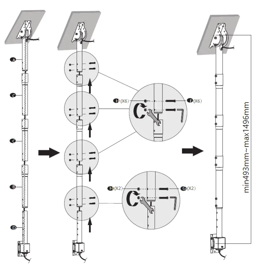 WALI-TV-Ceiling-Mount-Adjustable-Bracket-Fits-Most-LED-LCD-OLED-and-Plasma-Flat-Screen-Display (7)