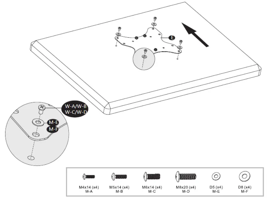 WALI-TV-Ceiling-Mount-Adjustable-Bracket-Fits-Most-LED-LCD-OLED-and-Plasma-Flat-Screen-Display (9)