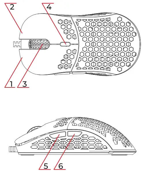 SPC GEAR SPG051 Lix Ultra Light Gaming Mouse - overview