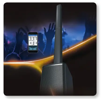 Turbosound 1,000 Watt Powered Column Loudspeaker - Dispersion