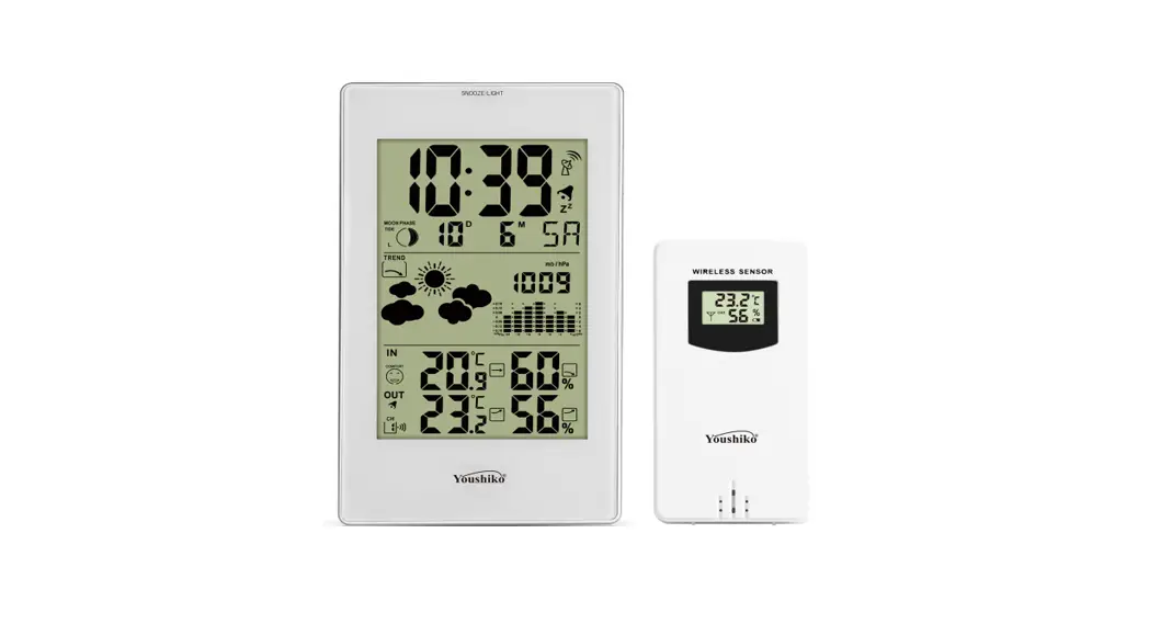 Youshiko Yc9481 Colour Weather Station With Wireless Sensor User Manual