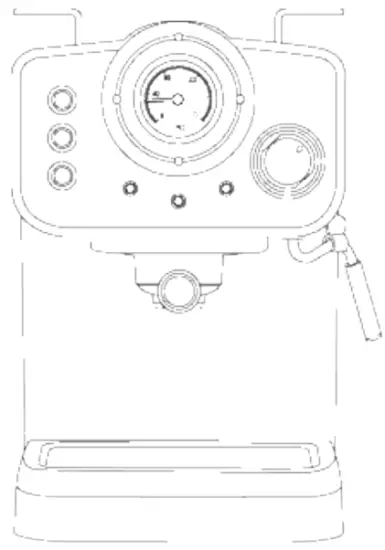 CREATE Thera Retro Espresso Coffee Machine -