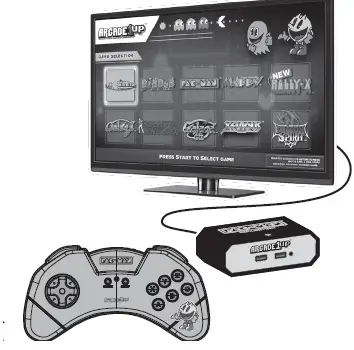ARCADE1UP 8093-4-5 HDMI Game Console with -