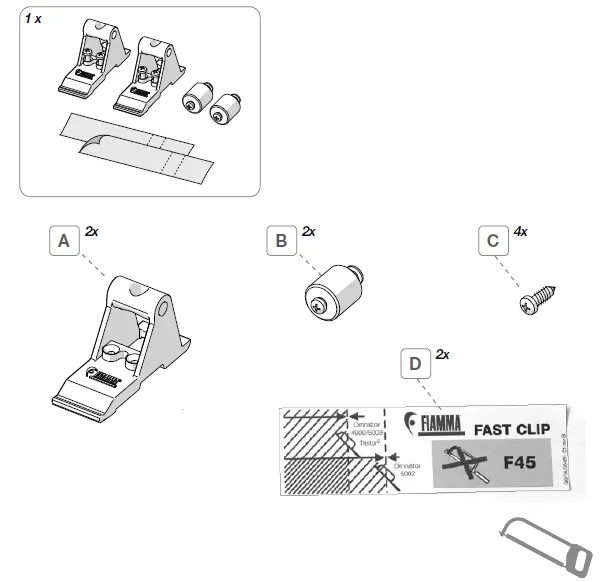 FIAMM- 4900-THULE-OMINISTOR-KIT-FAST-CLIP-FIG-1