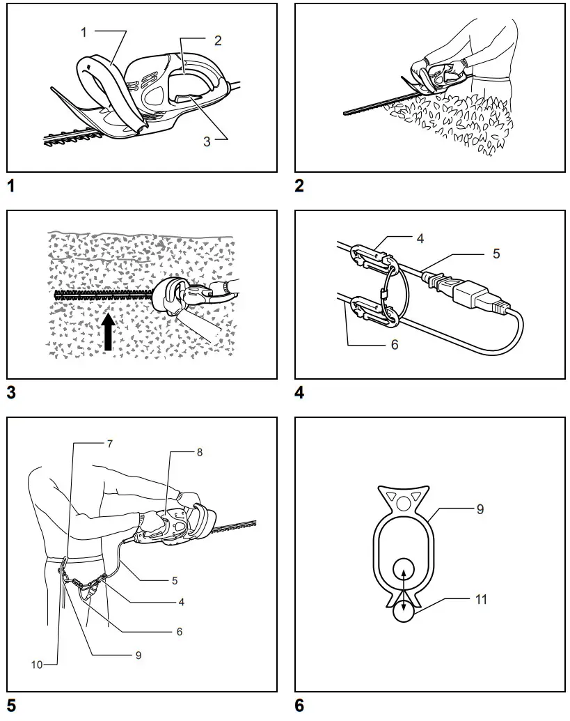 makita UH4261 420mm Electric Hedge Trimmer - figure 1