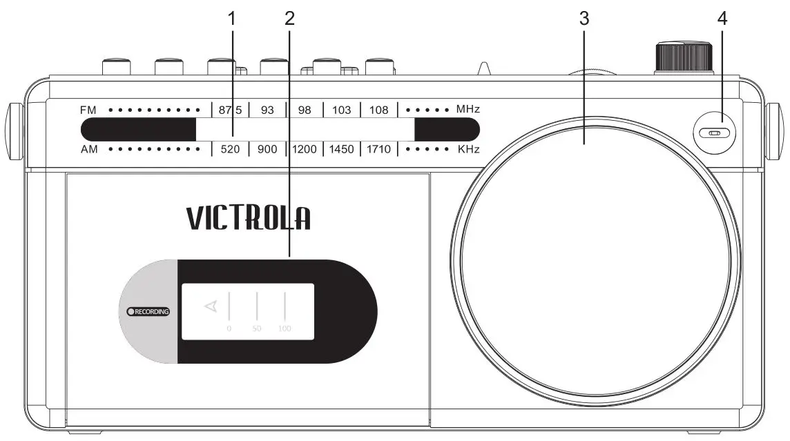 VICTROLA Bluetooth Boombox - PRODUCT OVERVIEW 1