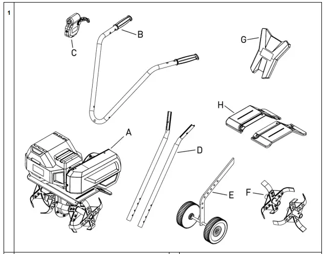 TEXAS U1X1000301 EL-Tex 1800 Electric Cultivator 1