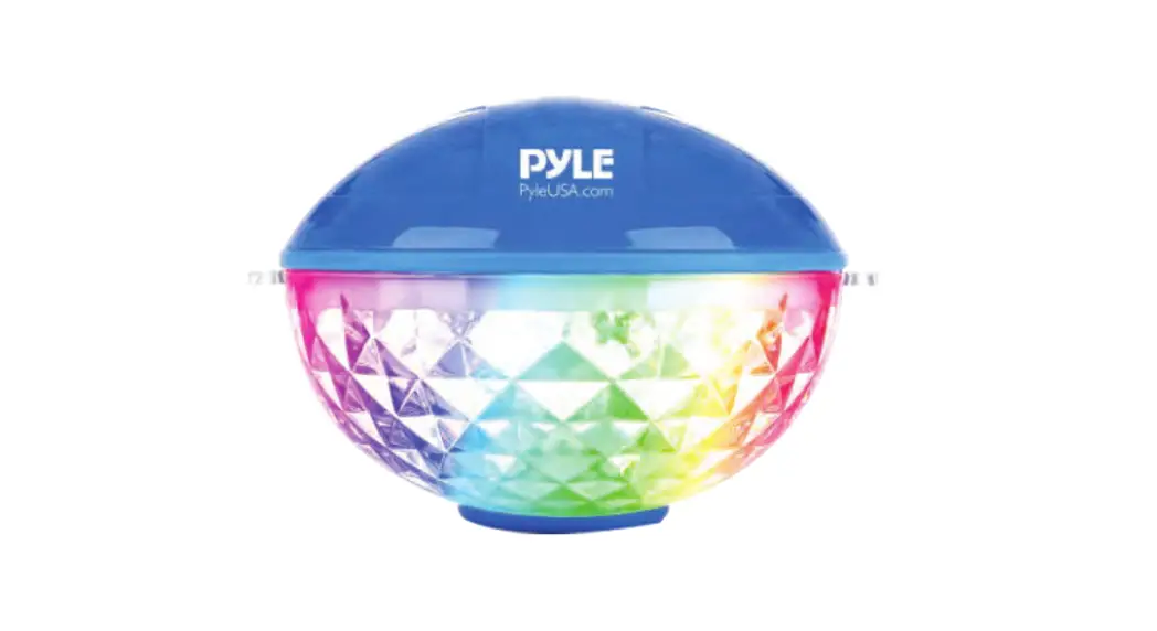 Pyle Plspool16 Portable Wireless Speaker Colorful Lights User Manual
