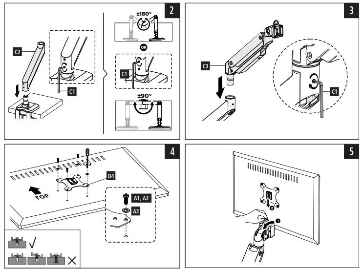hama 00118497 Monitor Arm - Product Overview 3