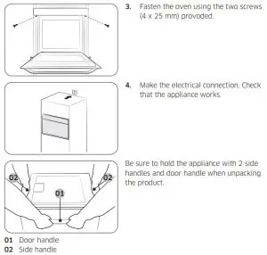FIG 12 Mounting the oven