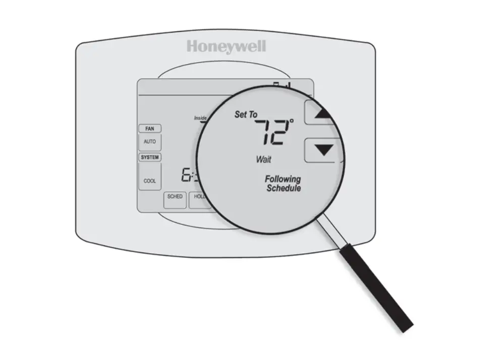 Wait message thermostat