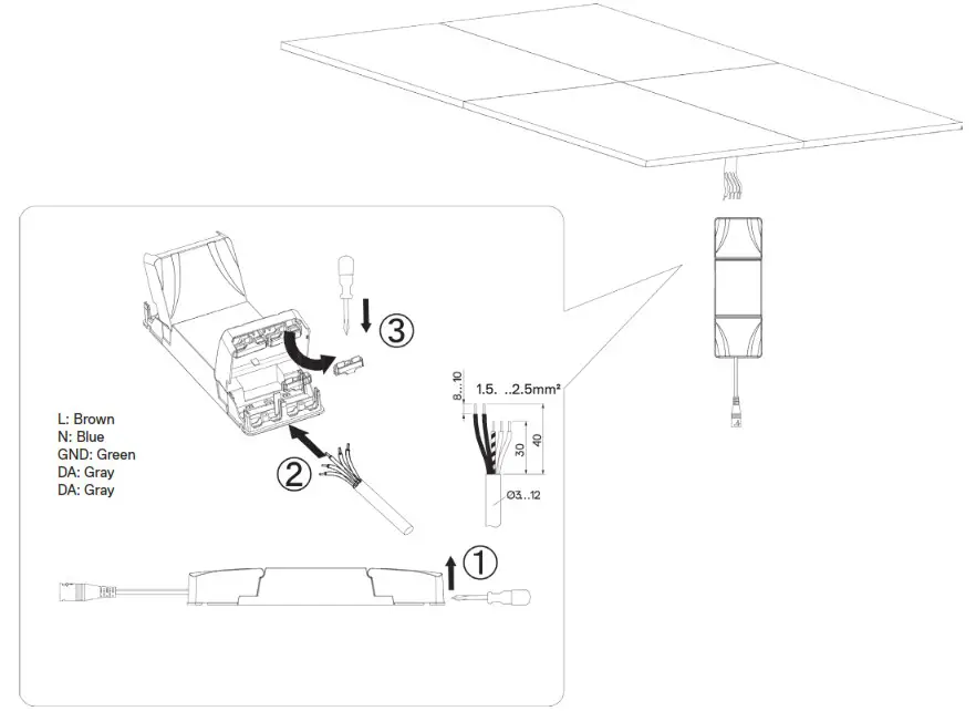 onninen COW488 Onnline Modular Luminaire Onnpanel II - Installation Procedure 3