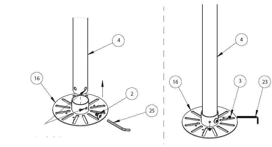 B-TECH BT5964 CCTV Ceiling Mount-10