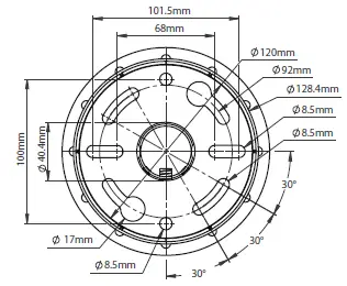B-TECH BT5964 CCTV Ceiling Mount-19
