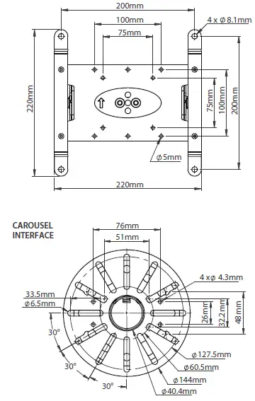 B-TECH BT5964 CCTV Ceiling Mount-20