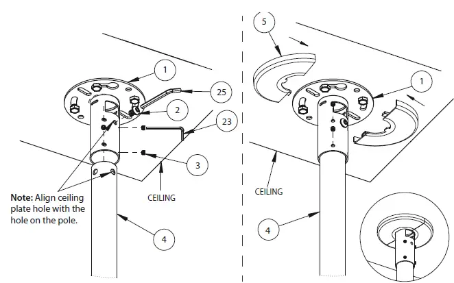 B-TECH BT5964 CCTV Ceiling Mount-6