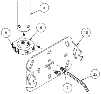 B-TECH BT5964 CCTV Ceiling Mount-7