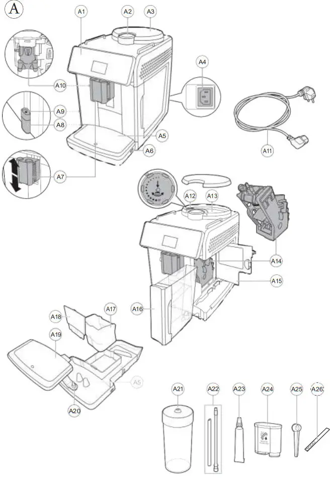 Saeco SM6585 GranAroma Fully Automatic Espresso Machine - Fig 2