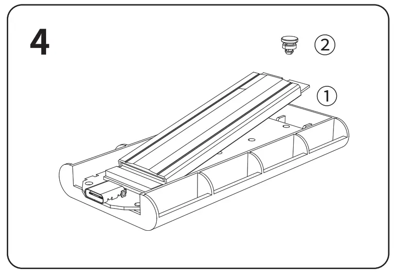 ORICO M.2 RGB Series SSD Enclosure - ssd plug