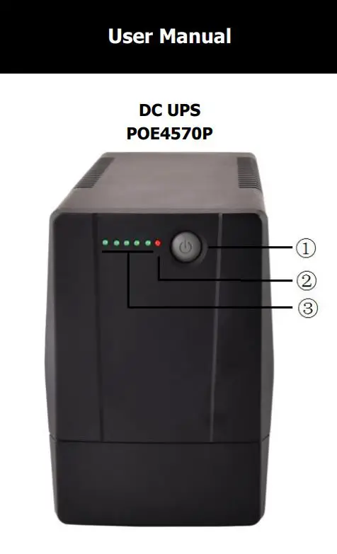 OEM POE4570P High Capacity Single Phase Mini 450VA 240W DC UPS User Manual