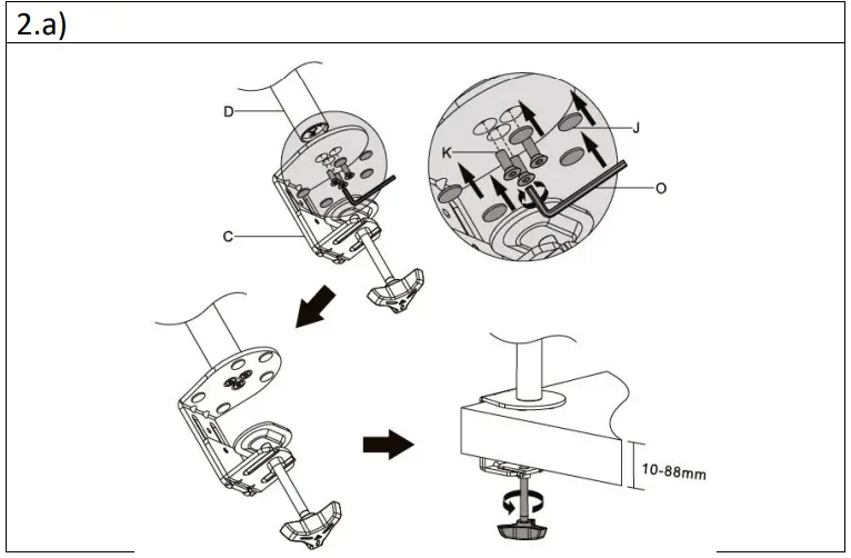 DIGITUS DA-90438 Universal Dual Monitor Vertical Stand 4