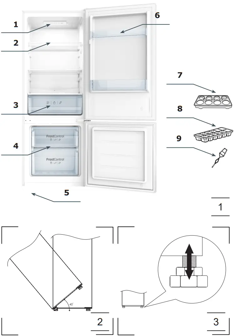 Amica FK244 4X Refrigerator Freezer - Fig 3