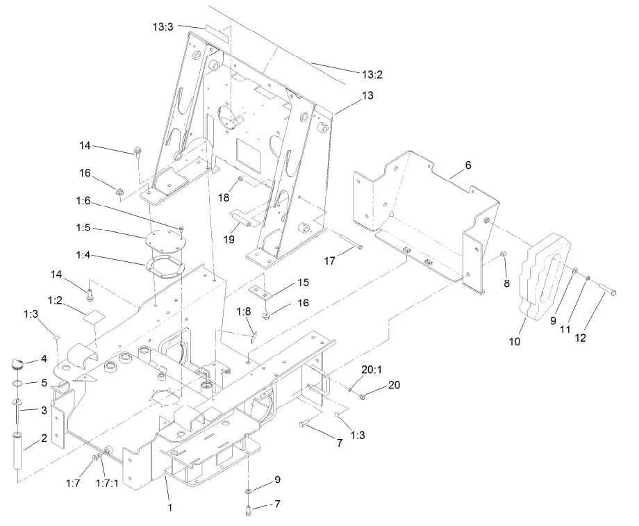 TORO 22322 TX 427 Wide Track Compact Tool Carrier - Fig 1