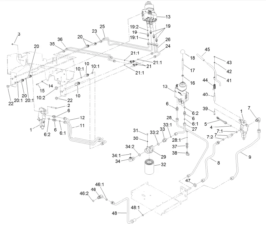 TORO 22322 TX 427 Wide Track Compact Tool Carrier - Fig 12