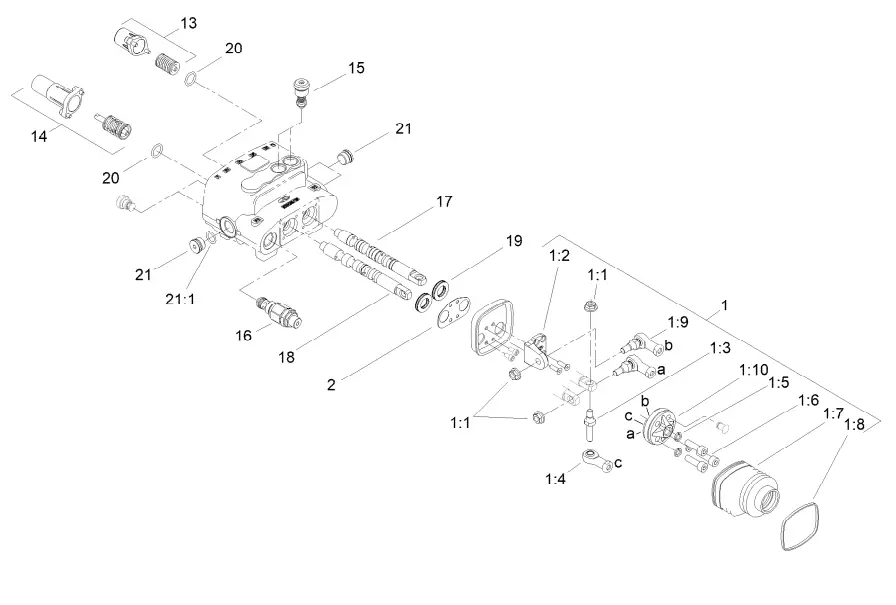 TORO 22322 TX 427 Wide Track Compact Tool Carrier - Fig 14