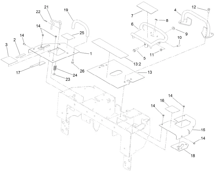 TORO 22322 TX 427 Wide Track Compact Tool Carrier - Fig 19