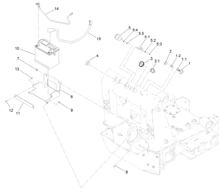 TORO 22322 TX 427 Wide Track Compact Tool Carrier - Fig 22
