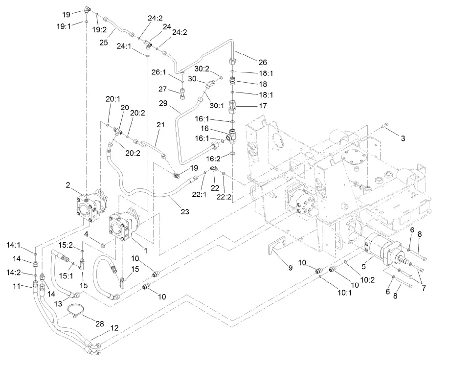 TORO 22322 TX 427 Wide Track Compact Tool Carrier - Fig 9