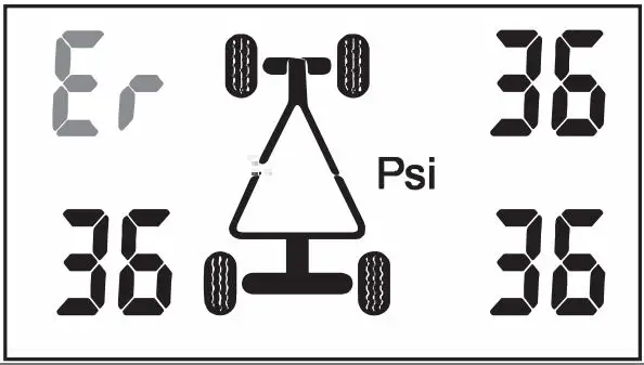 axis TPMS403 DIY Tyre Pressure Monitoring - No sensor signal