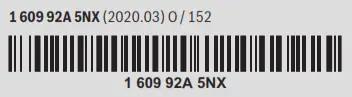 BOSCH PWS 700 Angle Grinder bar code